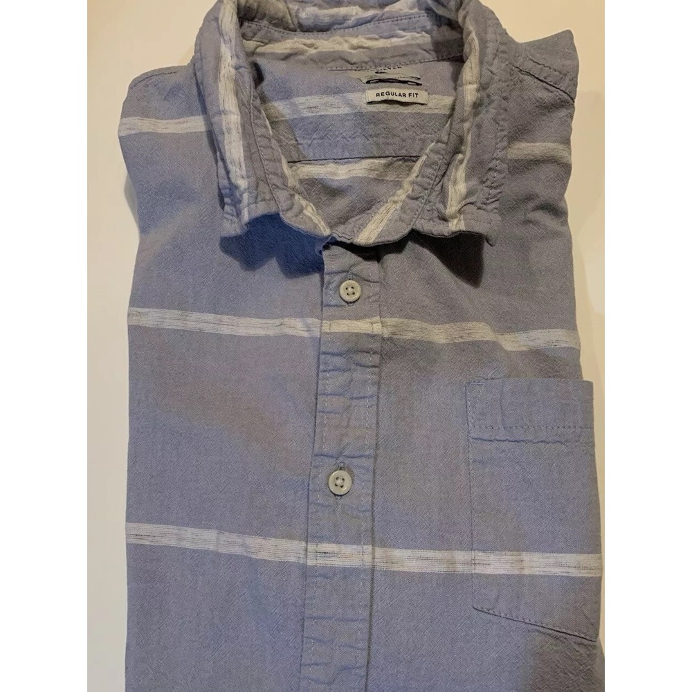 Quiksilver Button Up Short Sleeve Pocket Cotton Regular Fit‎ Men's